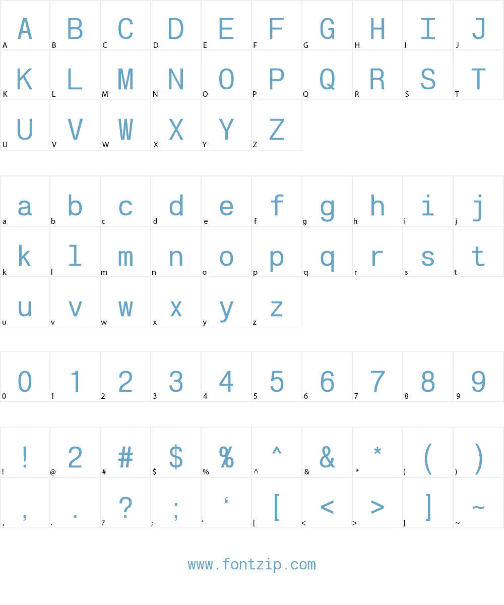 POE Vetica New Mono Font Character